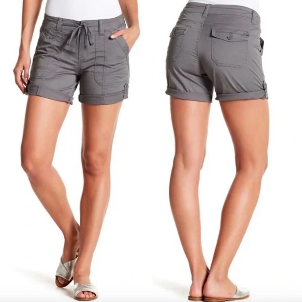 🍉SUPPLIES Marty Roll Up Shorts Grey Size 16 Nordstrom Army High Rise Convertible
